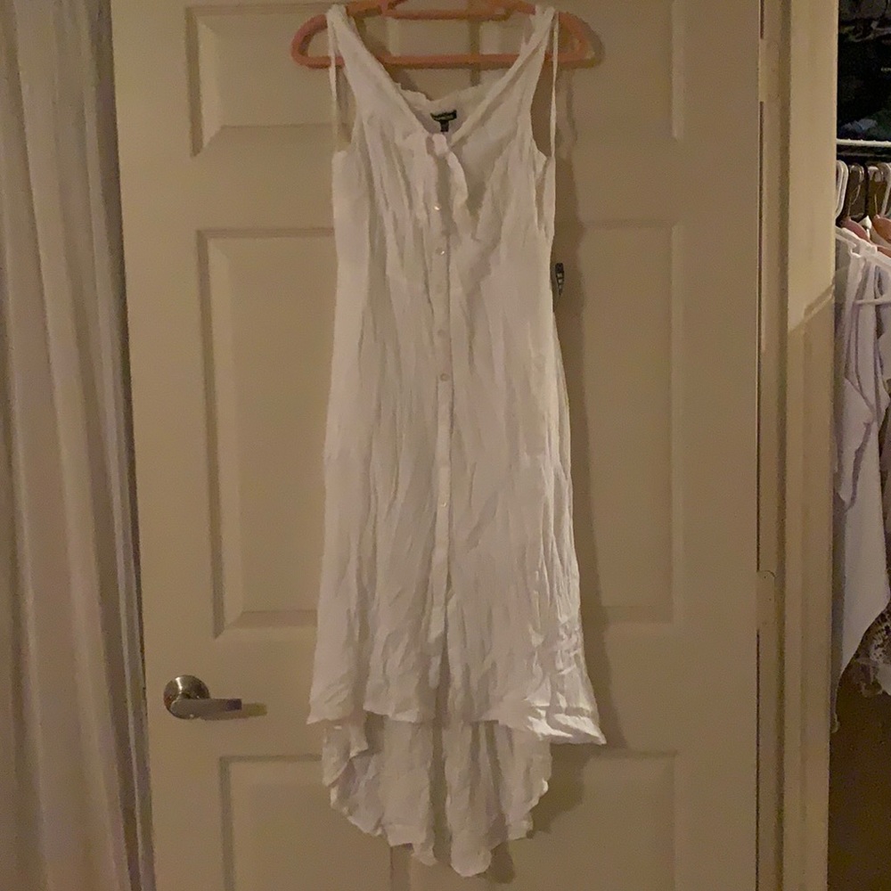 Express White Off the Shoulder Dress